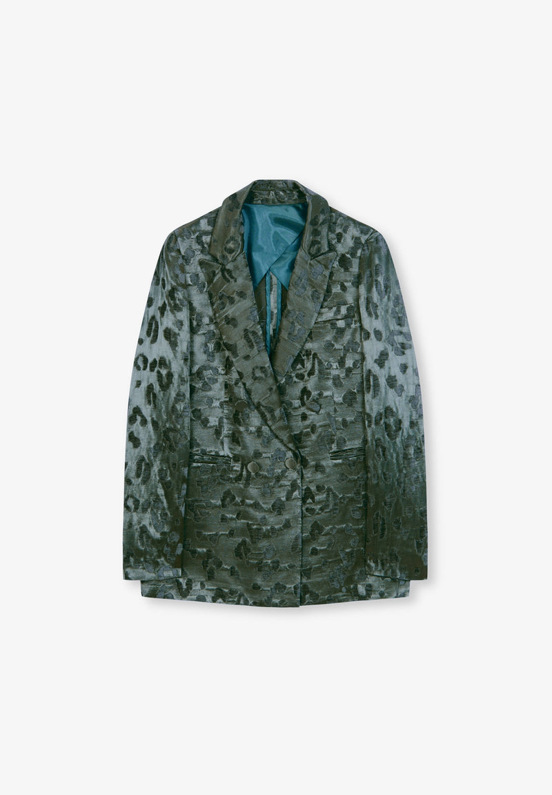 CAMOU VELVET BLAZER
