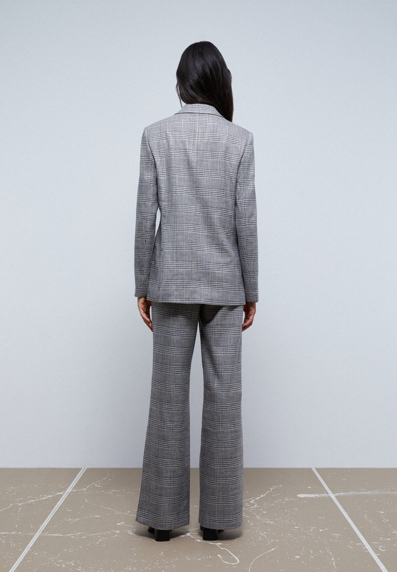 ECRU CHECK BLAZER