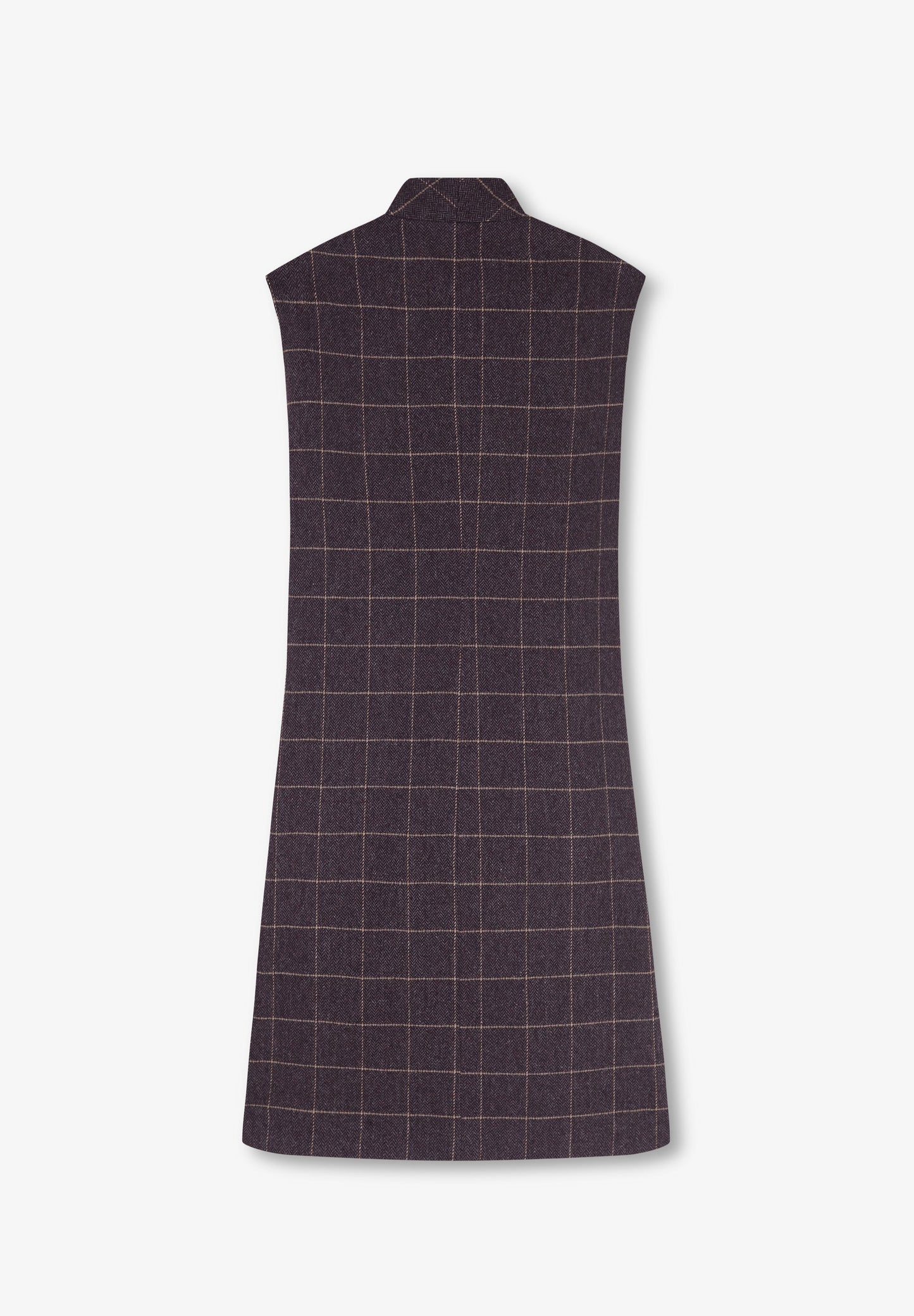 LONG CHECKED WAISTCOAT