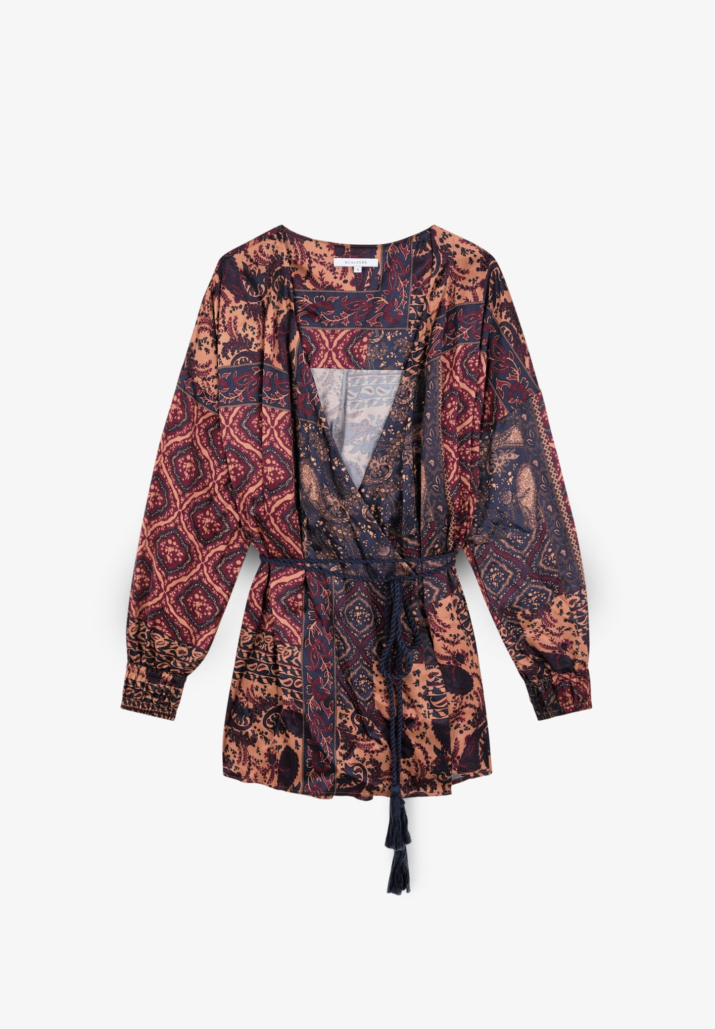 DOUBLE-BREASTED KIMONO BLOUSE