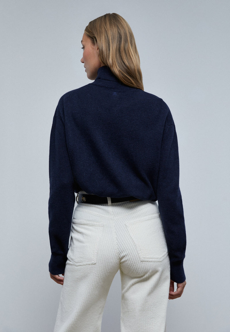 HIGH NECK KNIT JUMPER