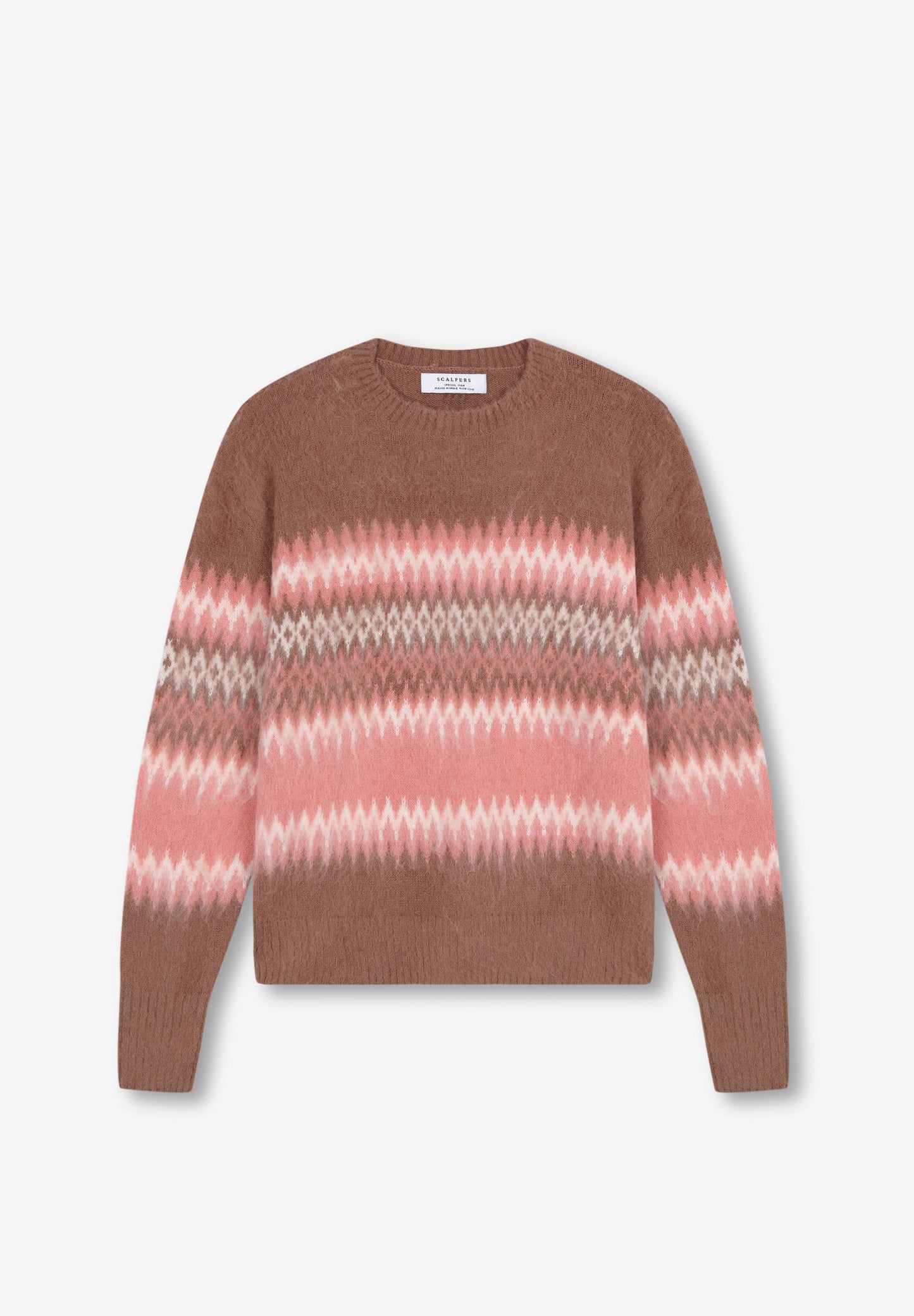 CONTRAST KNIT SWEATER