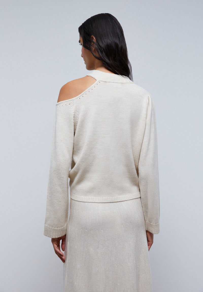 SWEATER WITH ASYMMETRIC SHOULDER