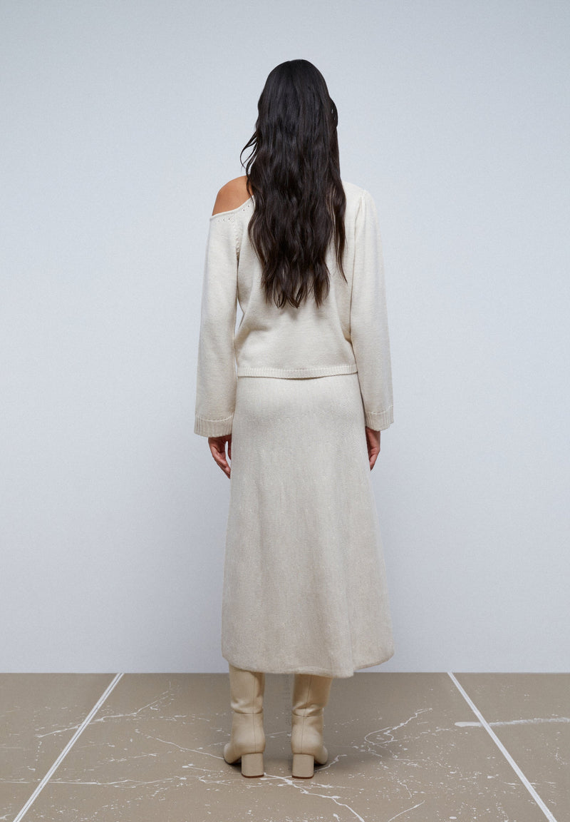SWEATER WITH ASYMMETRIC SHOULDER