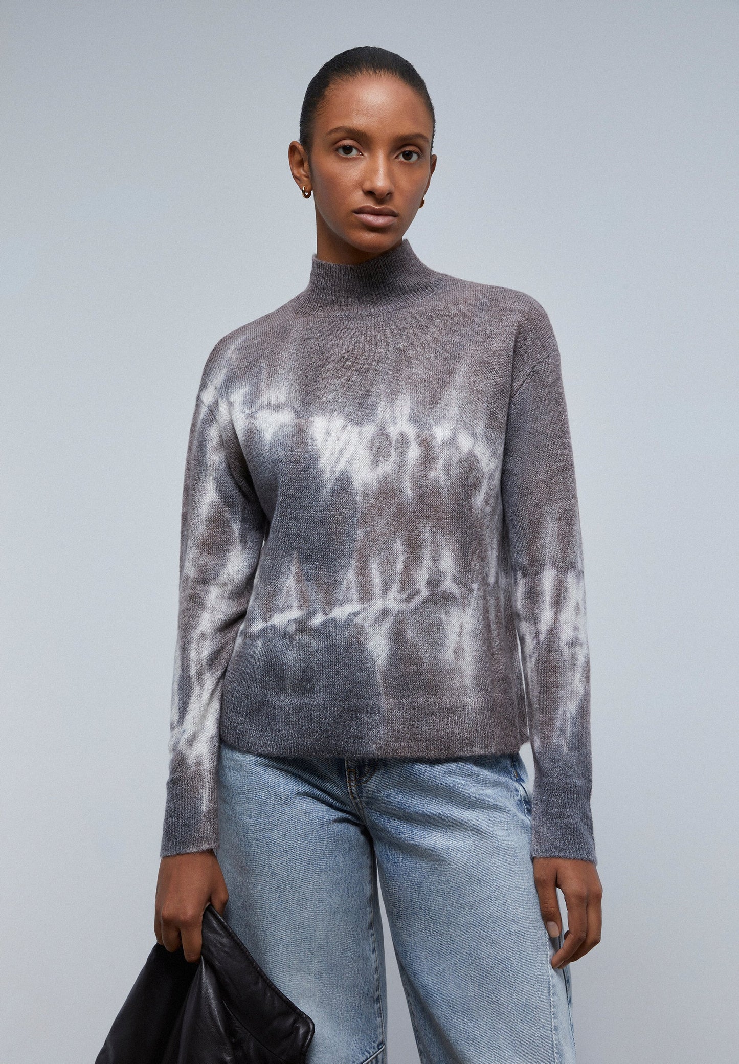 MOHAIR TIE DYE KNITTED SWEATER