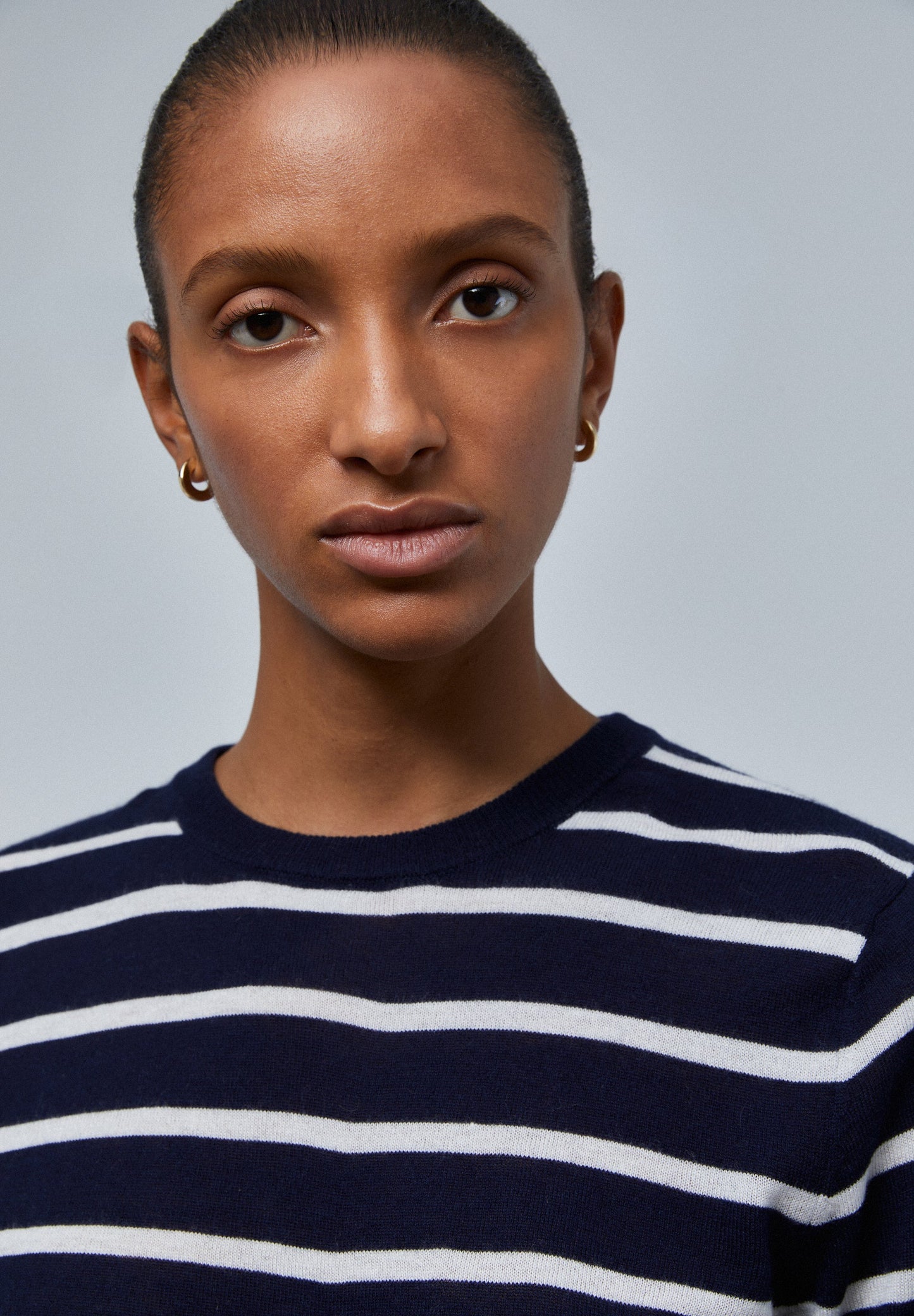 STRIPED SOFT KNIT SWEATER