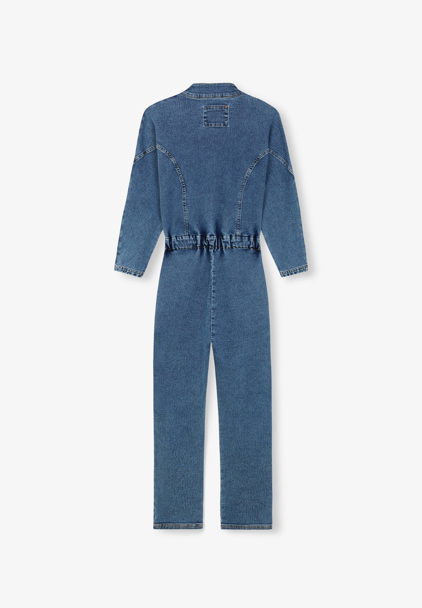 DENIM JUMPSUIT WITH ZIP