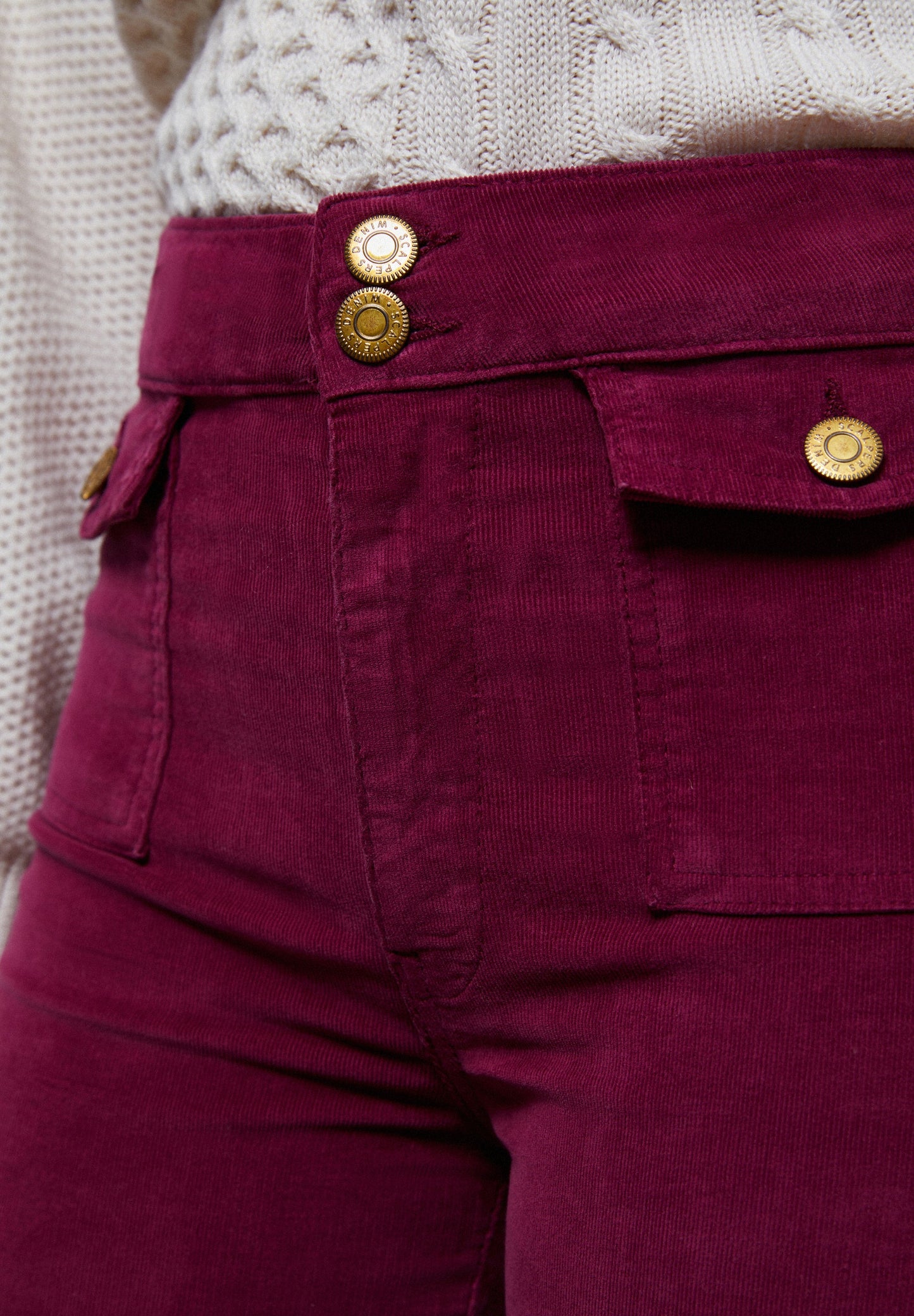 CORDUROY BOOTCUT TROUSERS