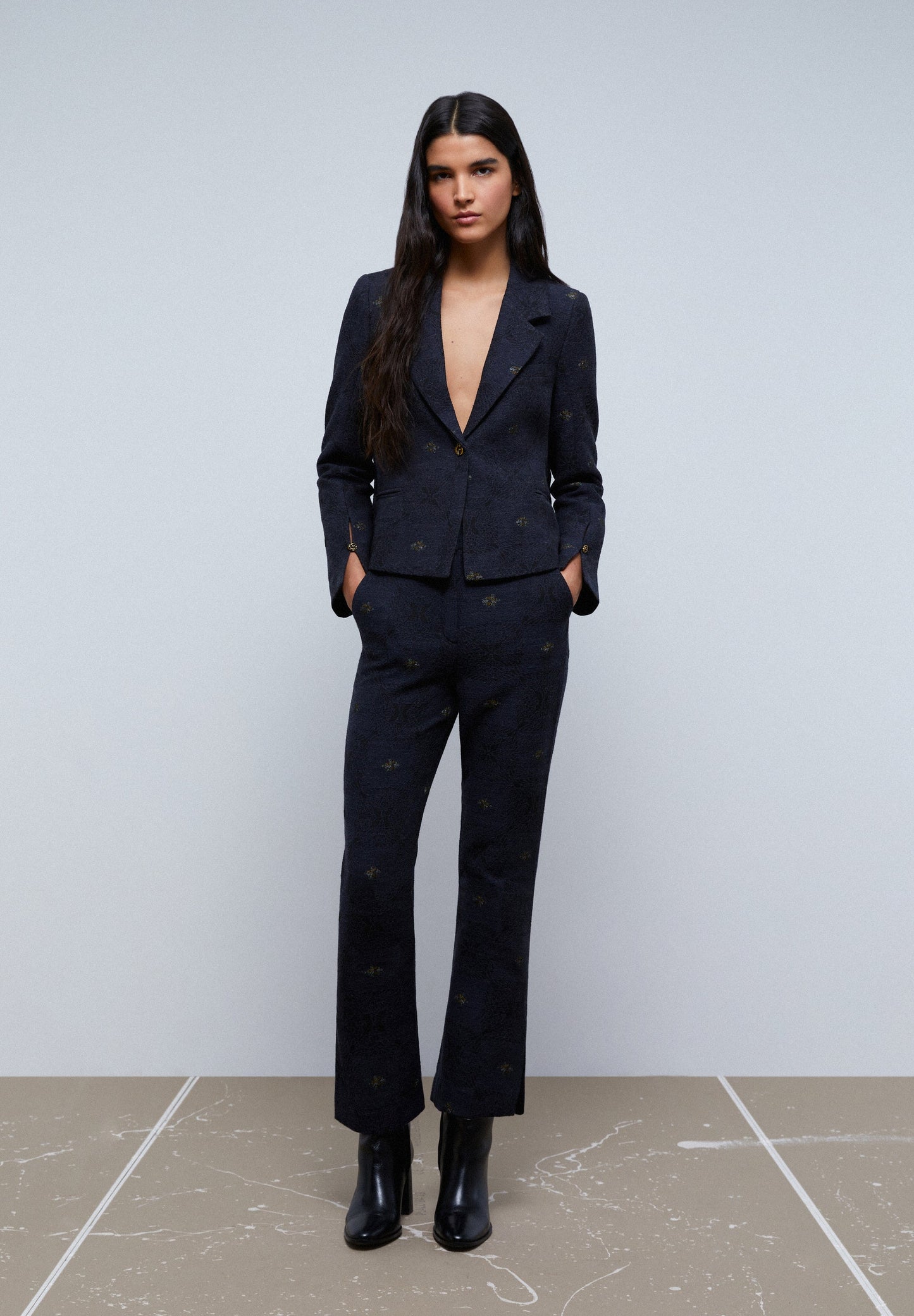 FLARE MOTIF TROUSERS