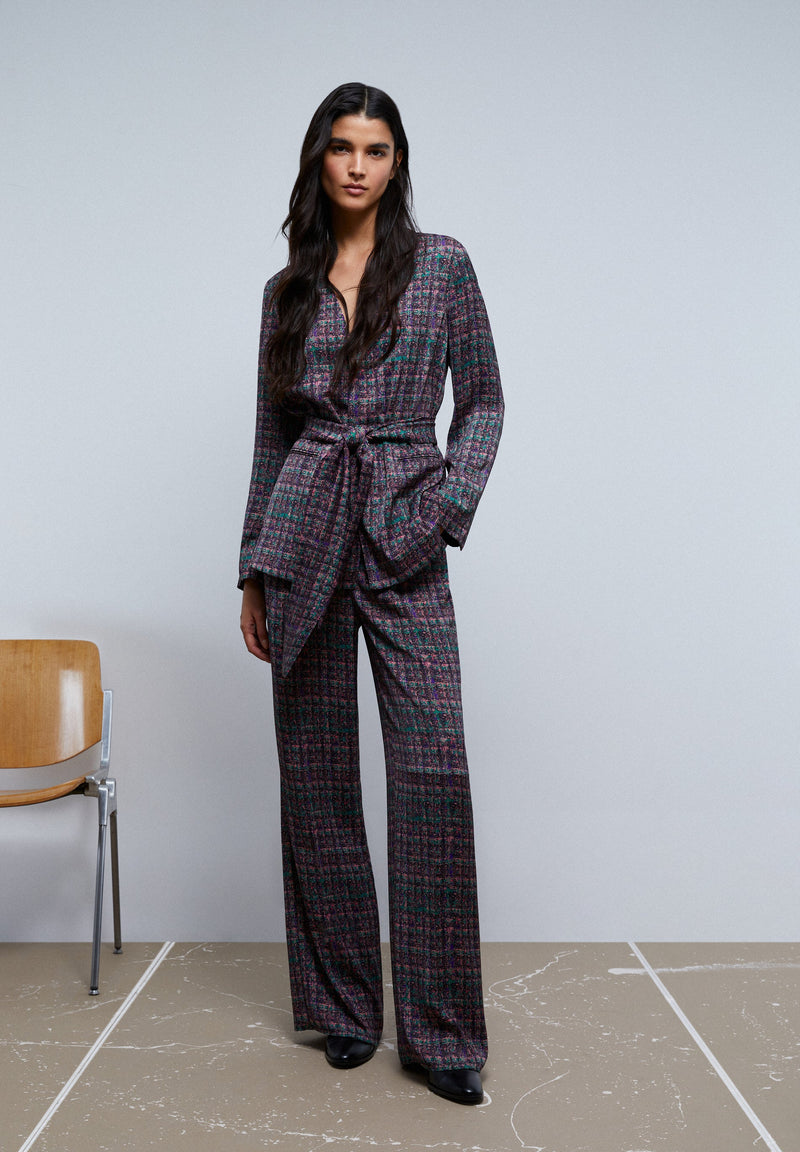 PRINT CHECK PANT