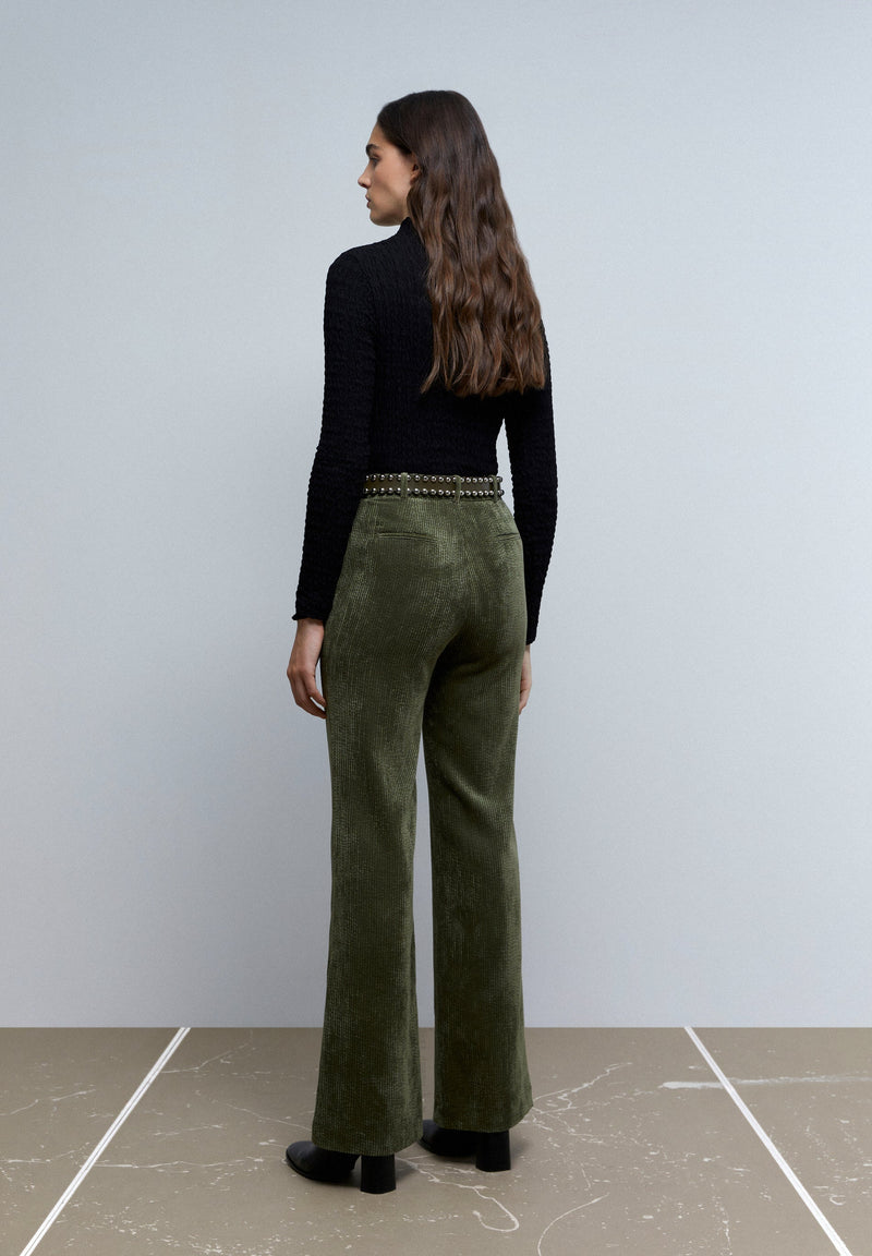 WIDE LEG CORDUROY TROUSERS
