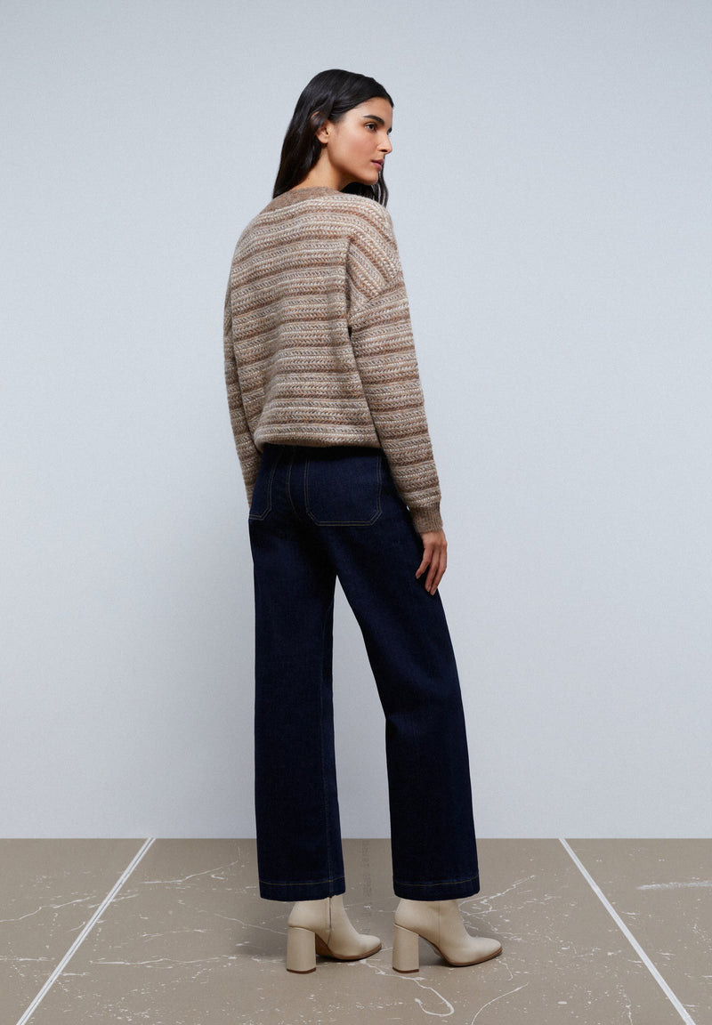 HIGH-RISE CULOTTE JEANS