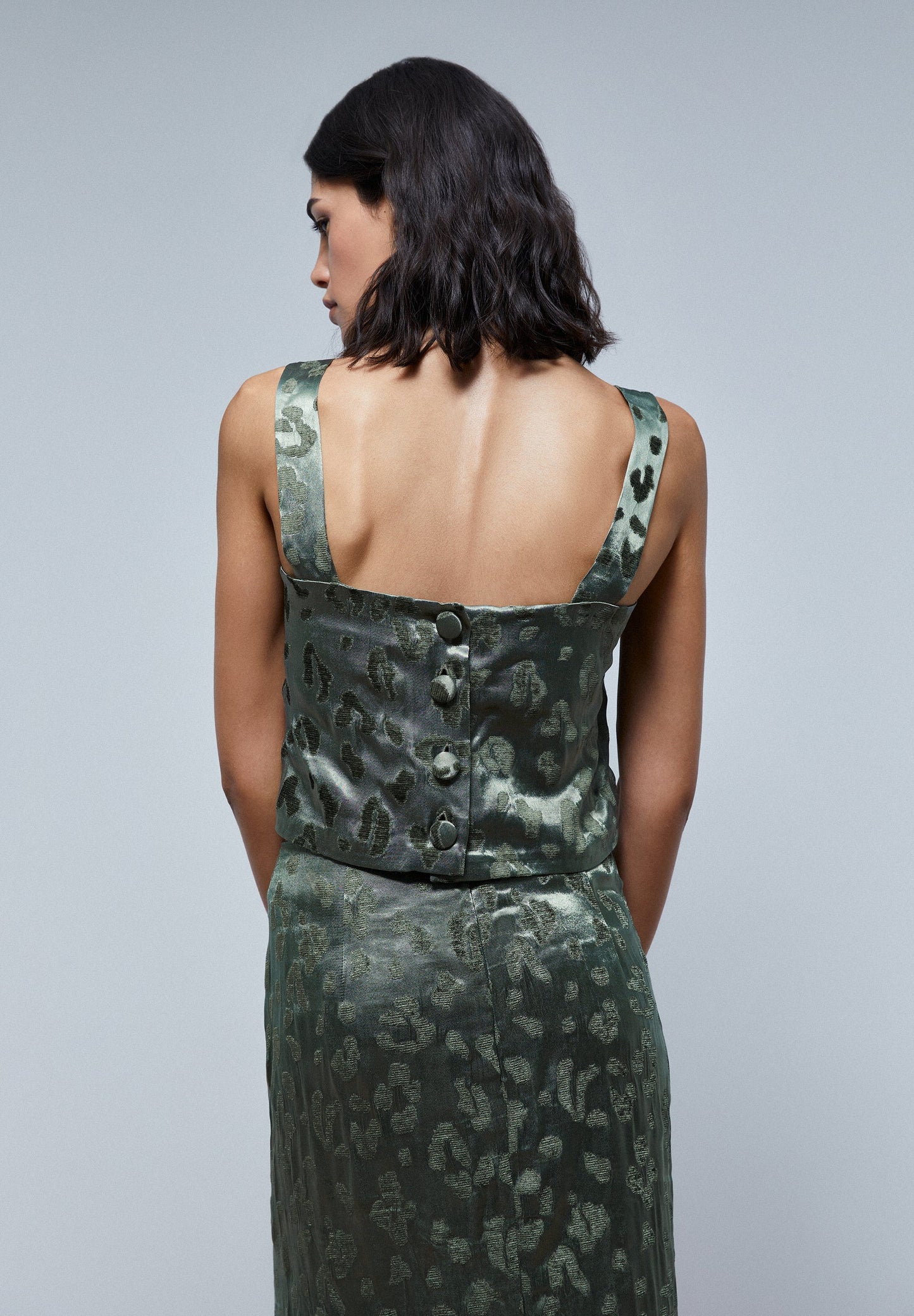 ANIMAL PRINT VELVET TOP