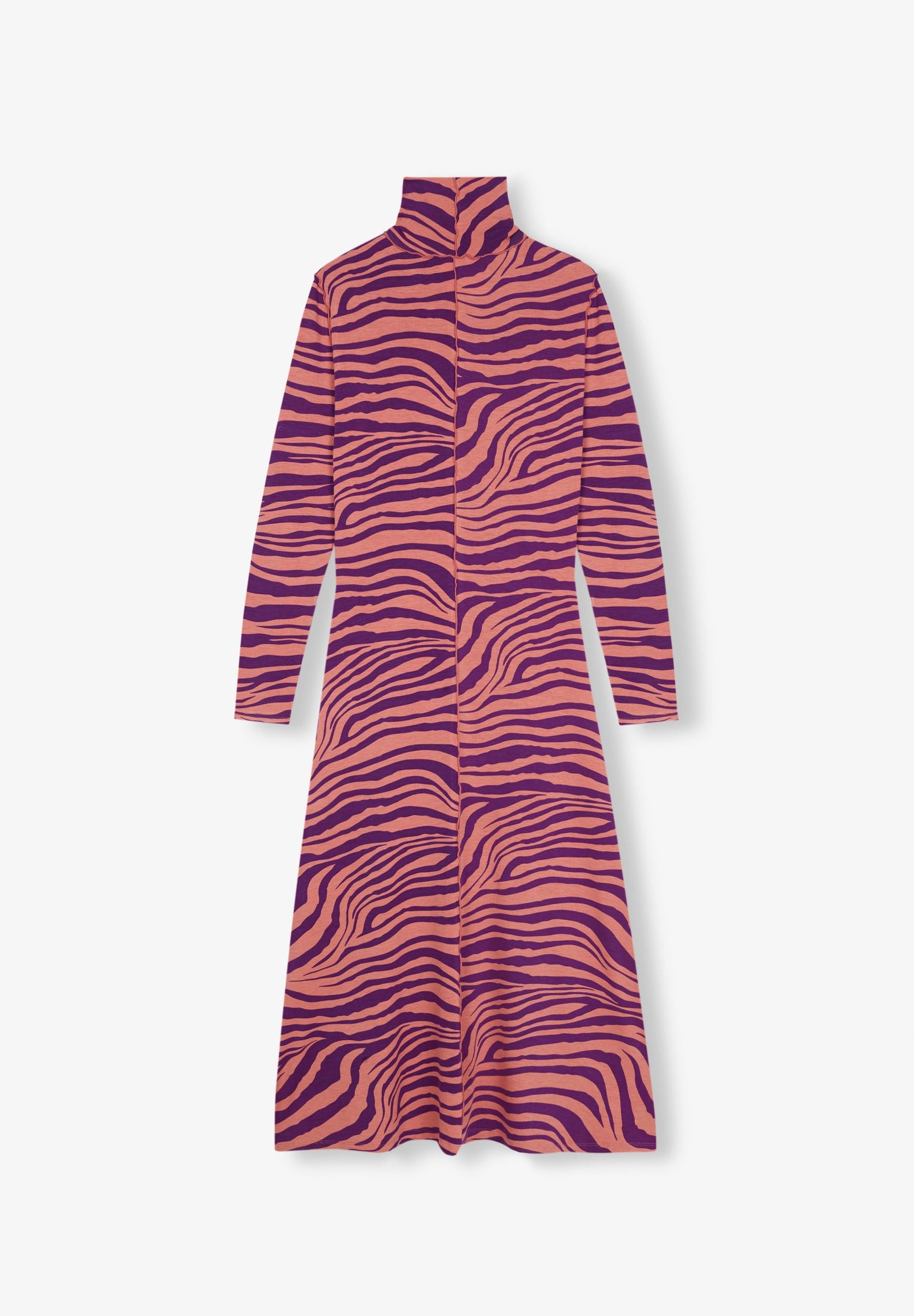 MIDI DRESS WITH ZEBRA PRINT