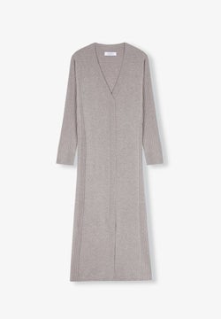 RIBBED KNIT DRESS