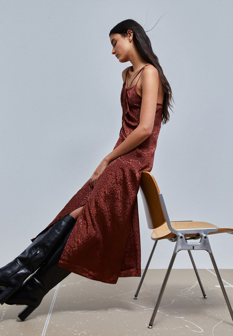 MIDI SLIP DRESS