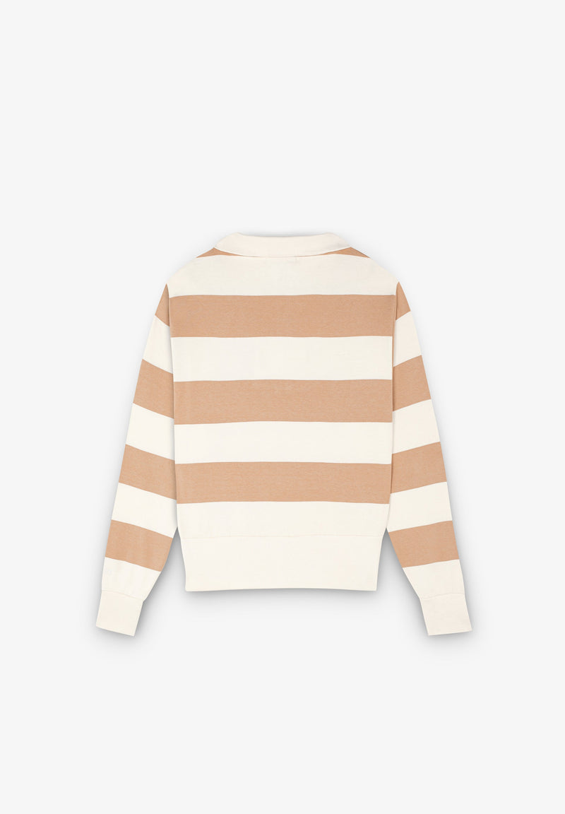 ZIP NECK SWEATSHIRT