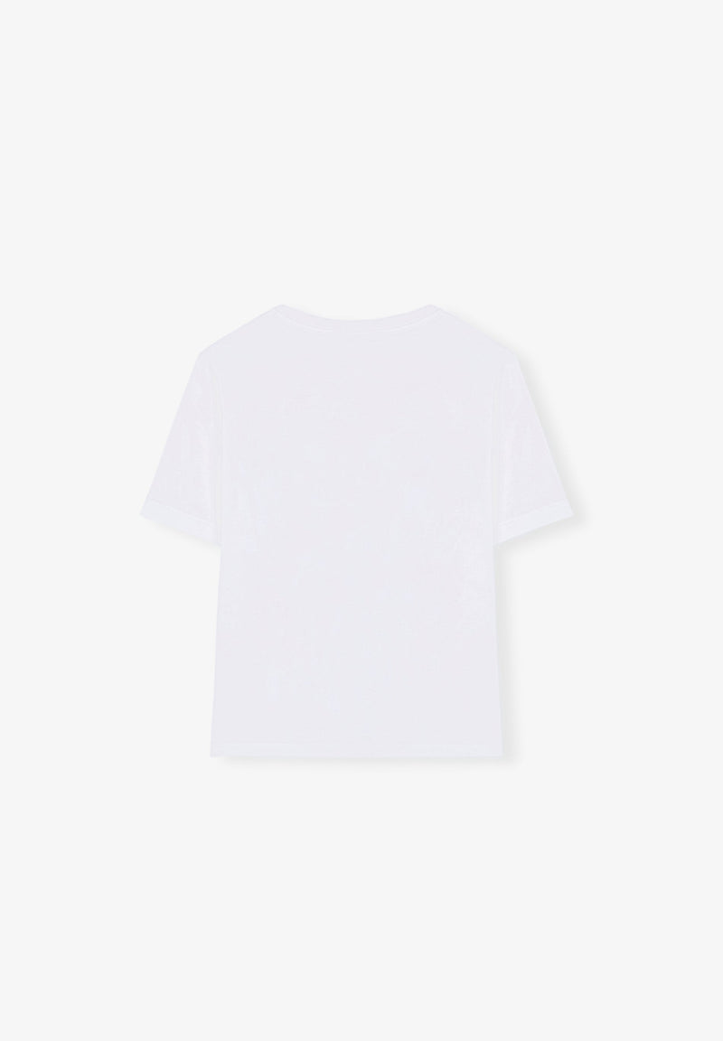 T-SHIRT WITH FOIL SKULL