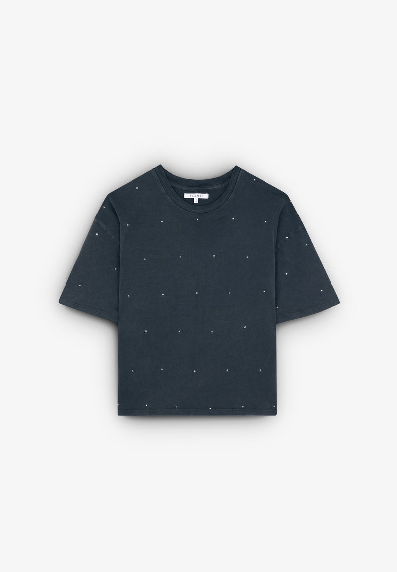 T-SHIRT WITH GLASS DETAIL