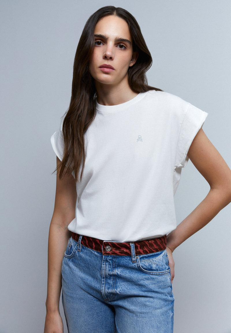 LUREX SKULL T-SHIRT