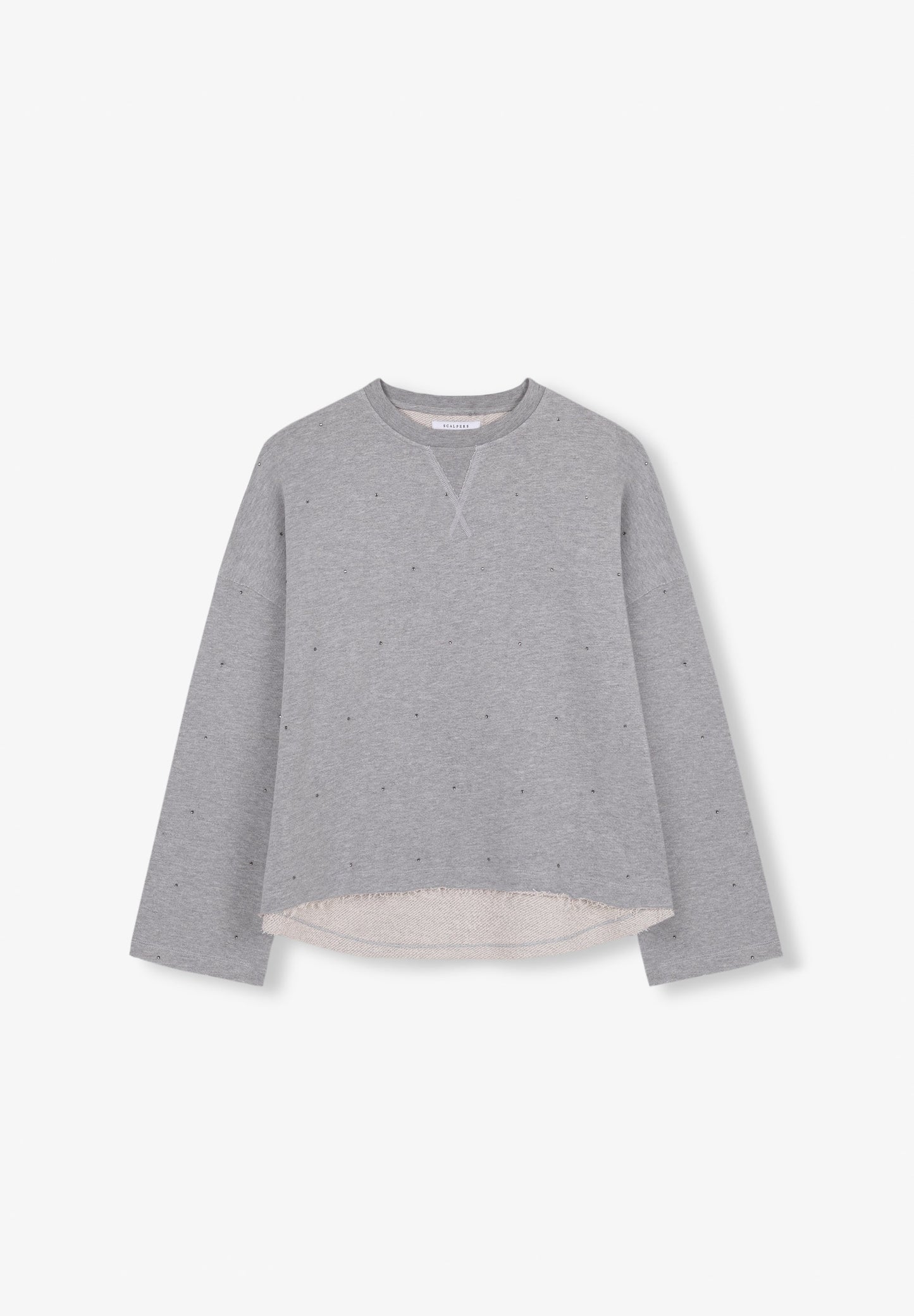 SWEATSHIRT WITH GLASS DETAIL