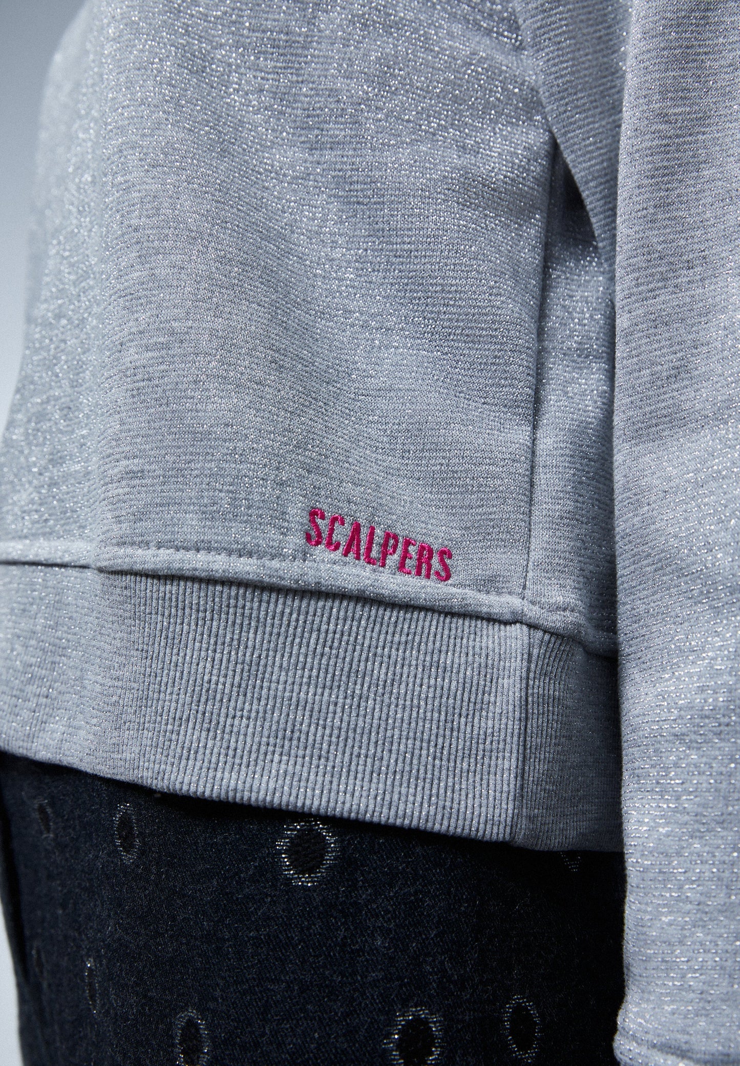 LUREX RUCHED SWEATSHIRT