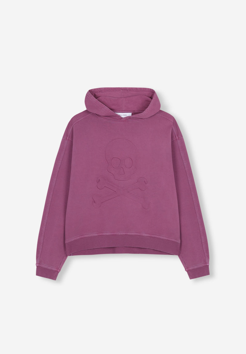 SWEATSHIRT WITH FORNT RELIEF SKULL