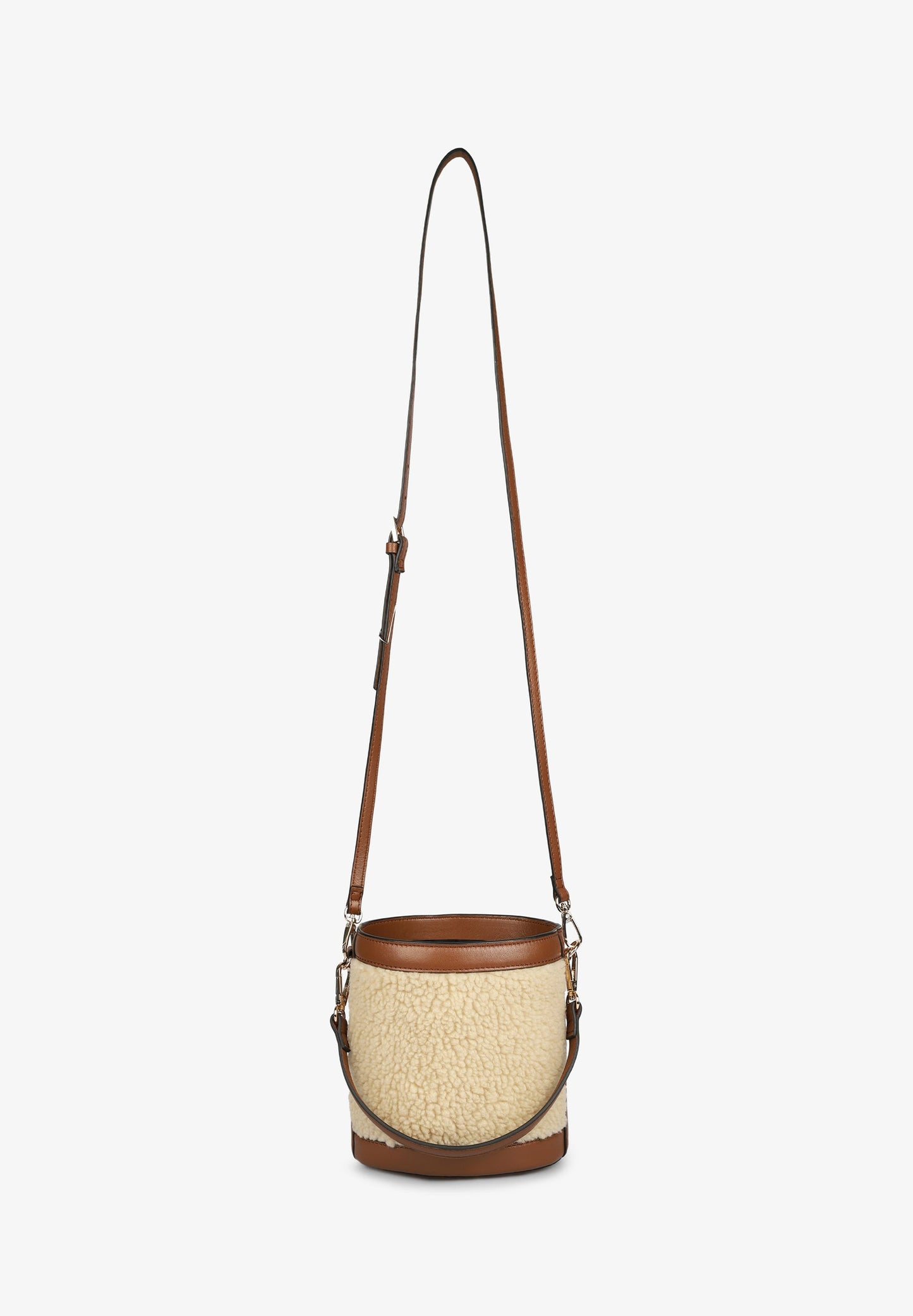 SHEARLING BUCKET BAG