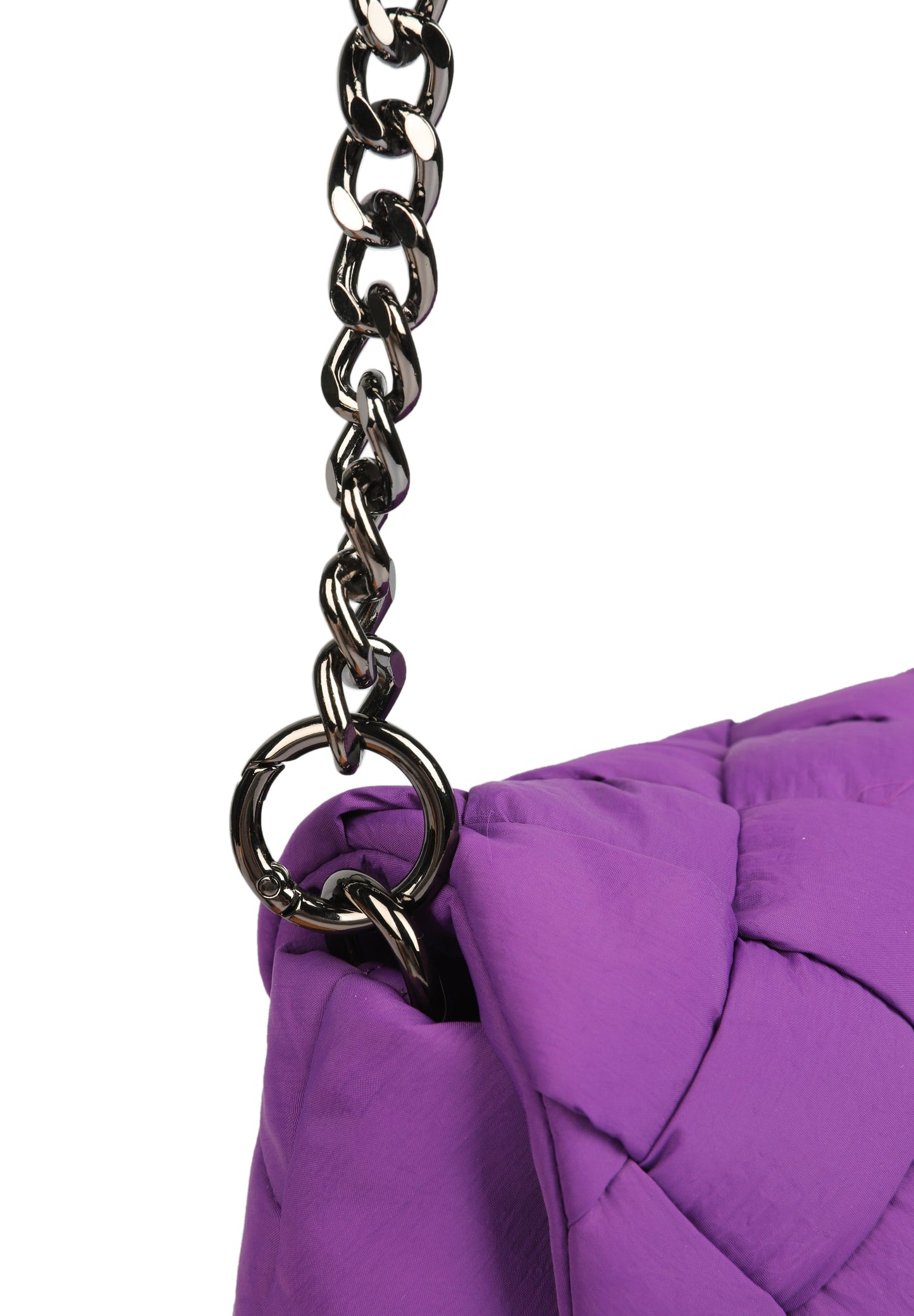 QUILTED BAG WITH MULTIPOSITION HANDLE