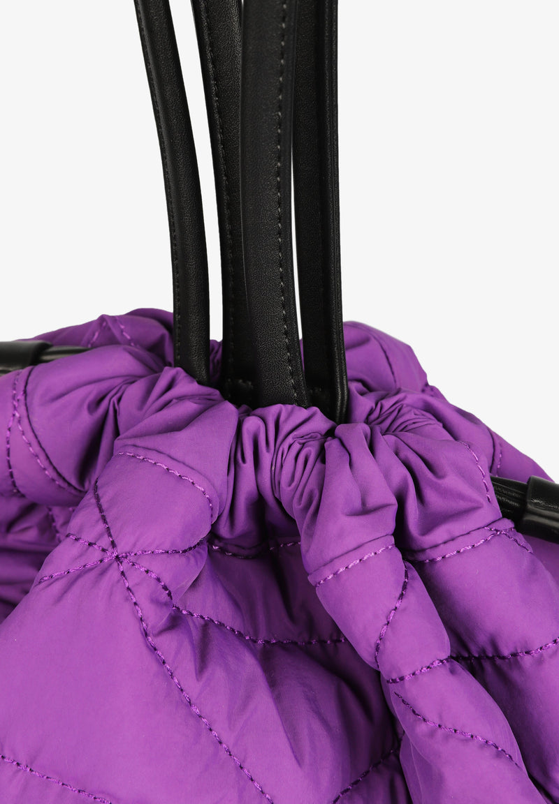 QUILTED BUCKET BAG