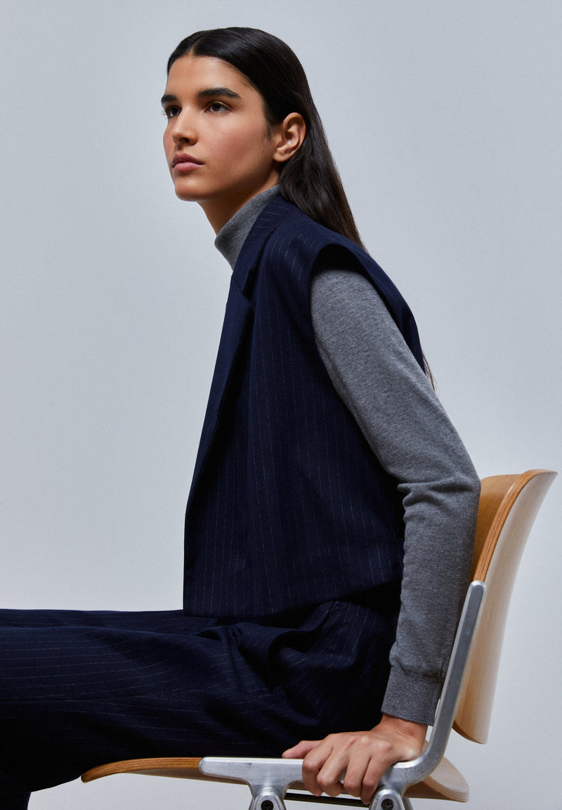 PINSTRIPE VEST