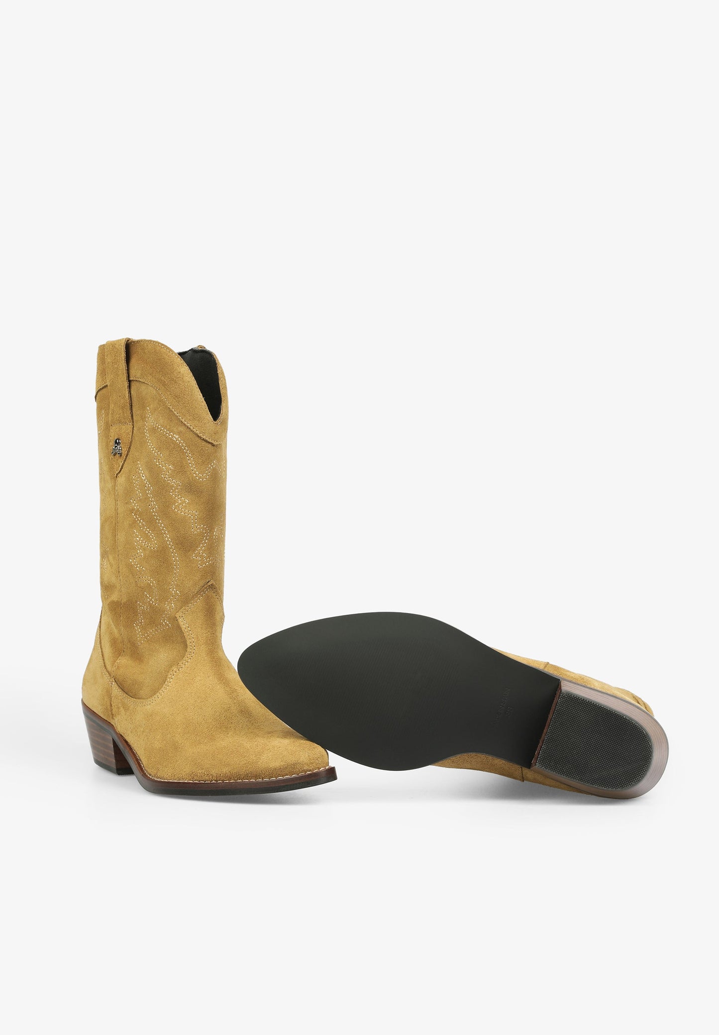 SUEDE COWBOY BOOTS