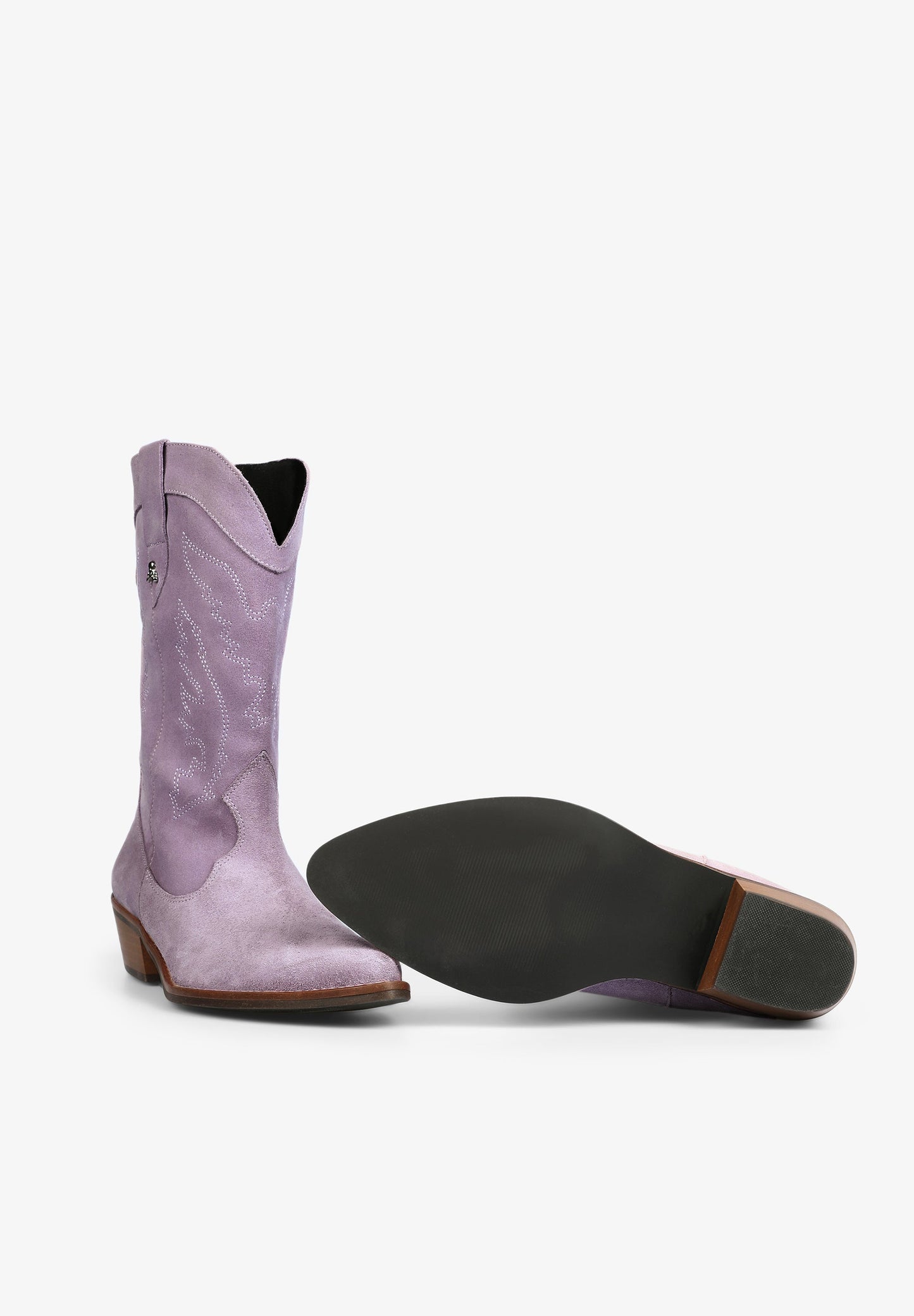 SUEDE COWBOY BOOTS