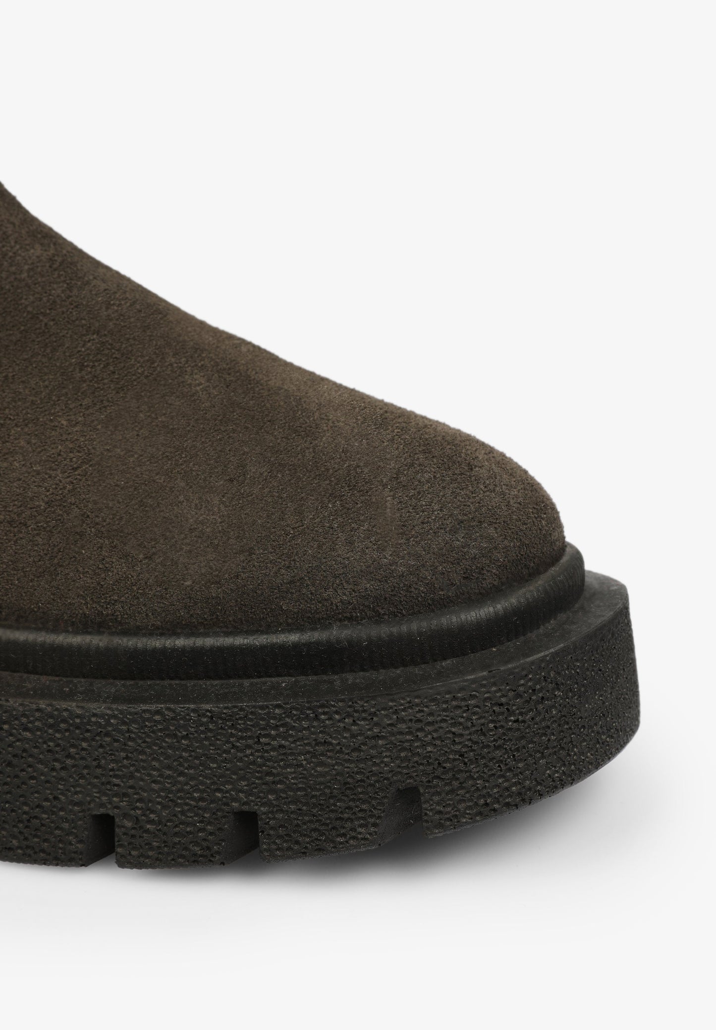 LEATHER BOOTS WITH TRACK SOLE