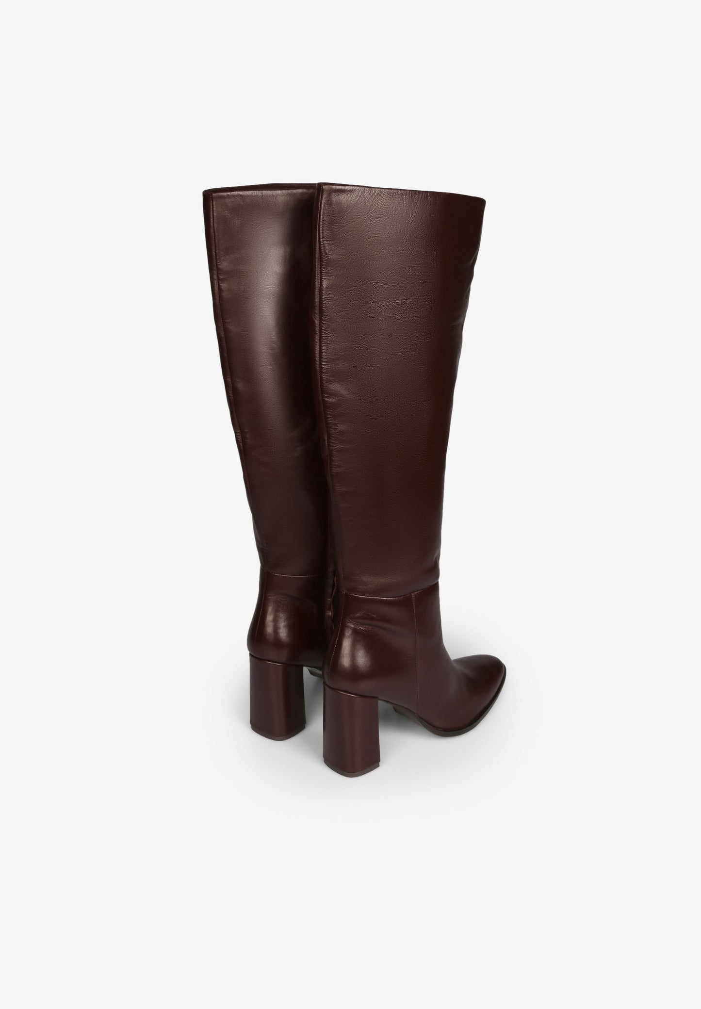 KNEE-HIGH LEATHER BOOTS