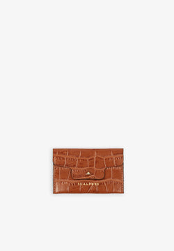 EMBOSSED LEATHER CARD HOLDER