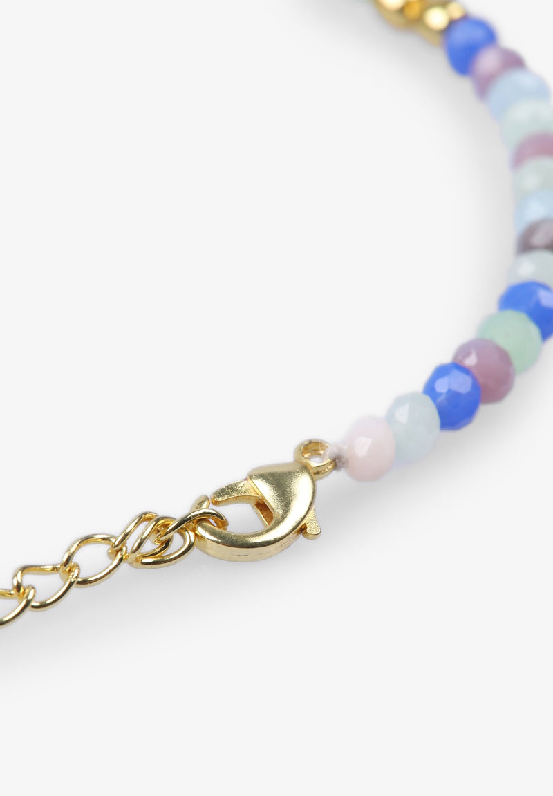 BEAD AND SKULL NECKLACE
