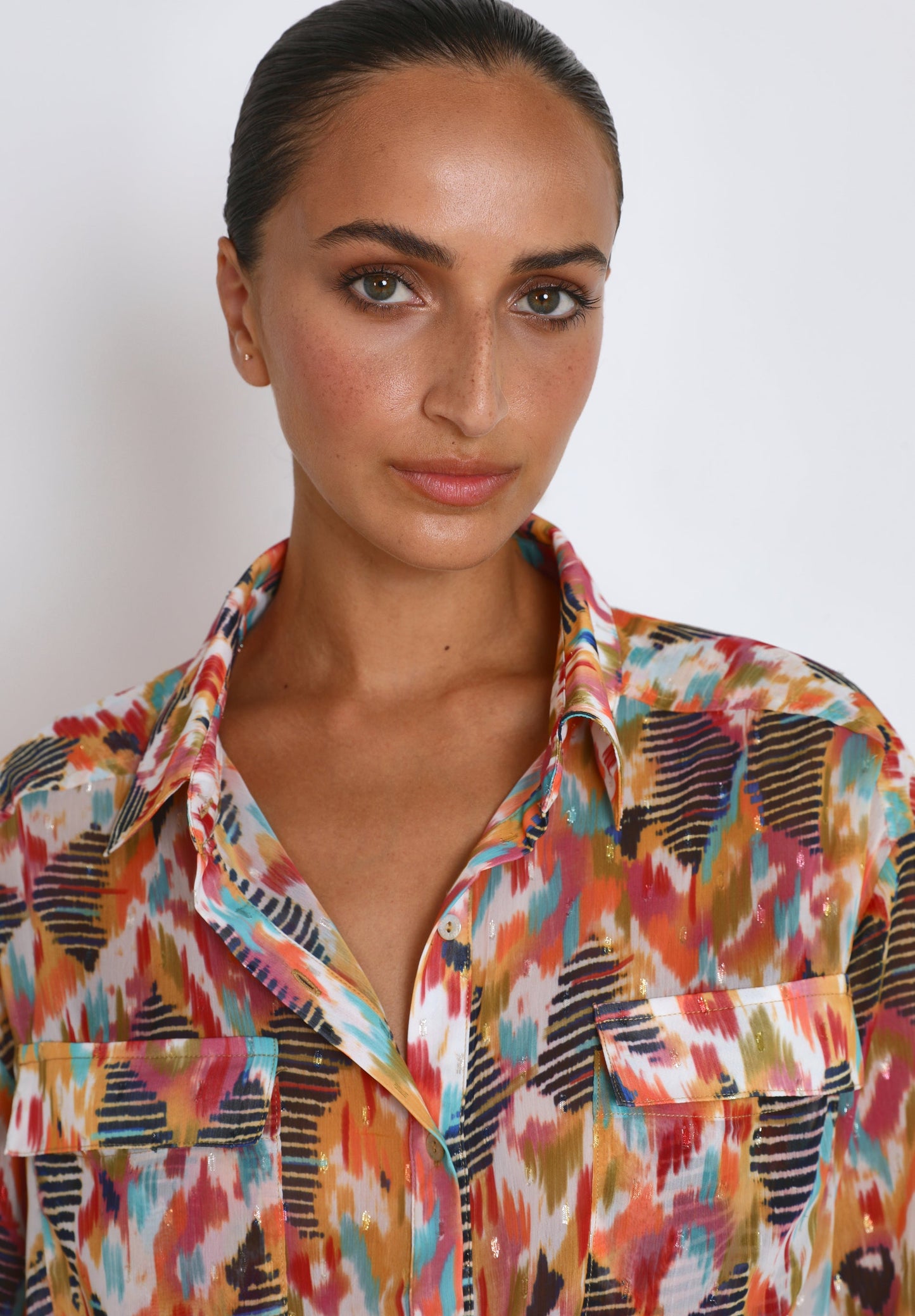 PRINT SHIRT WITH KNOT