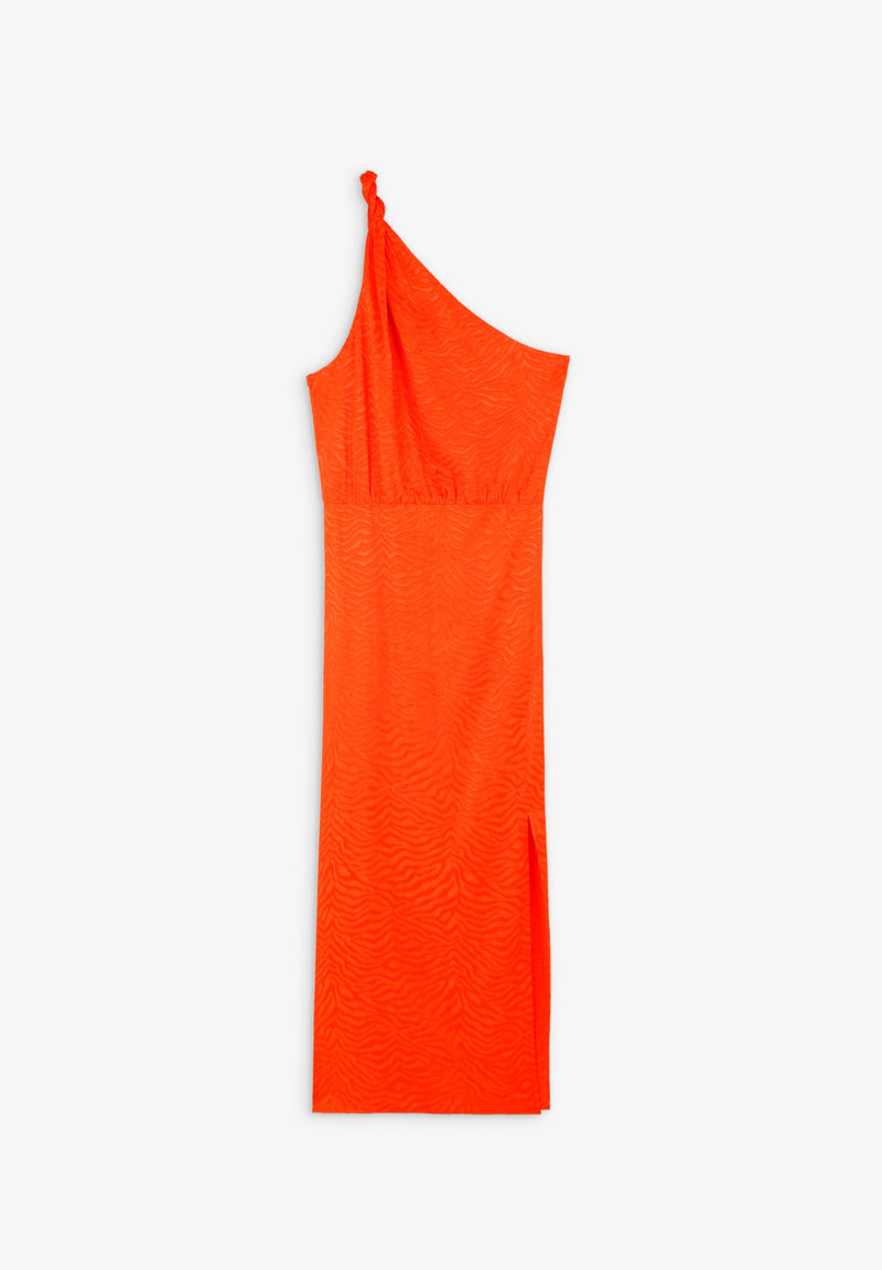 ASYMMETRIC MIDI DRESS