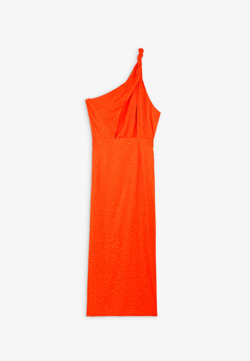ASYMMETRIC MIDI DRESS