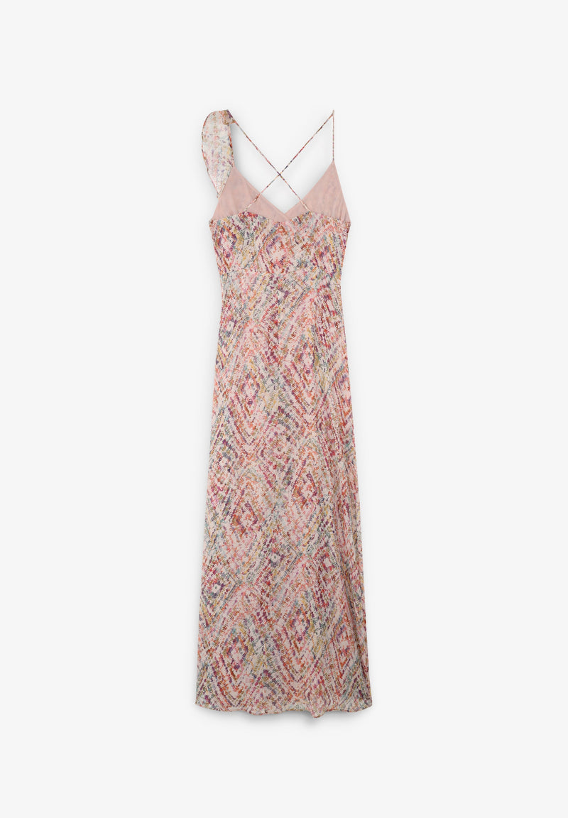 LONG DRESS WITH RUFFLE