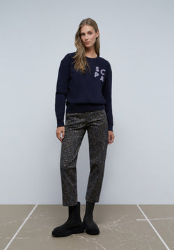 SCALLOPED LOGO SWEATSHIRT