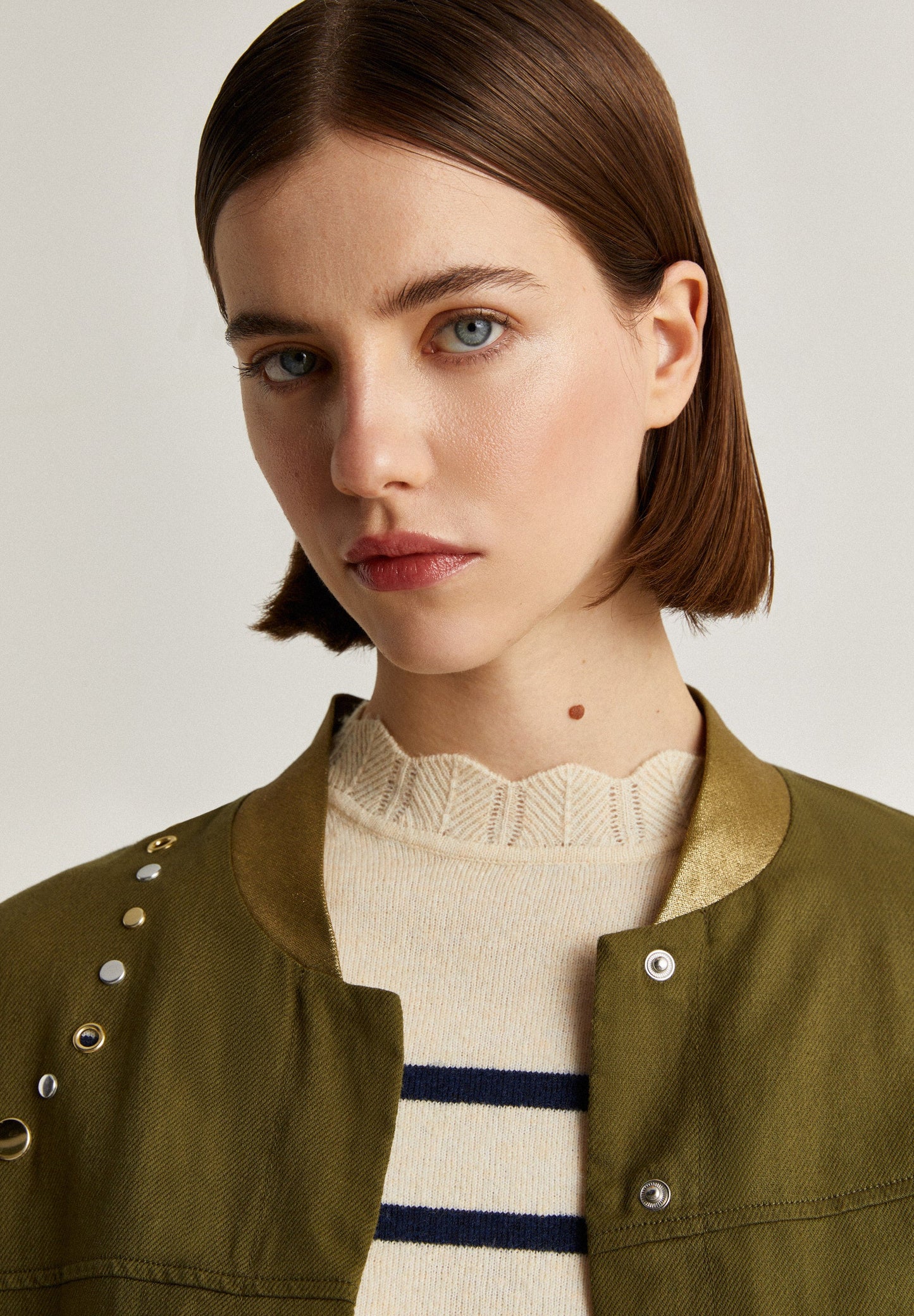 STUDDED BOMBER JACKET