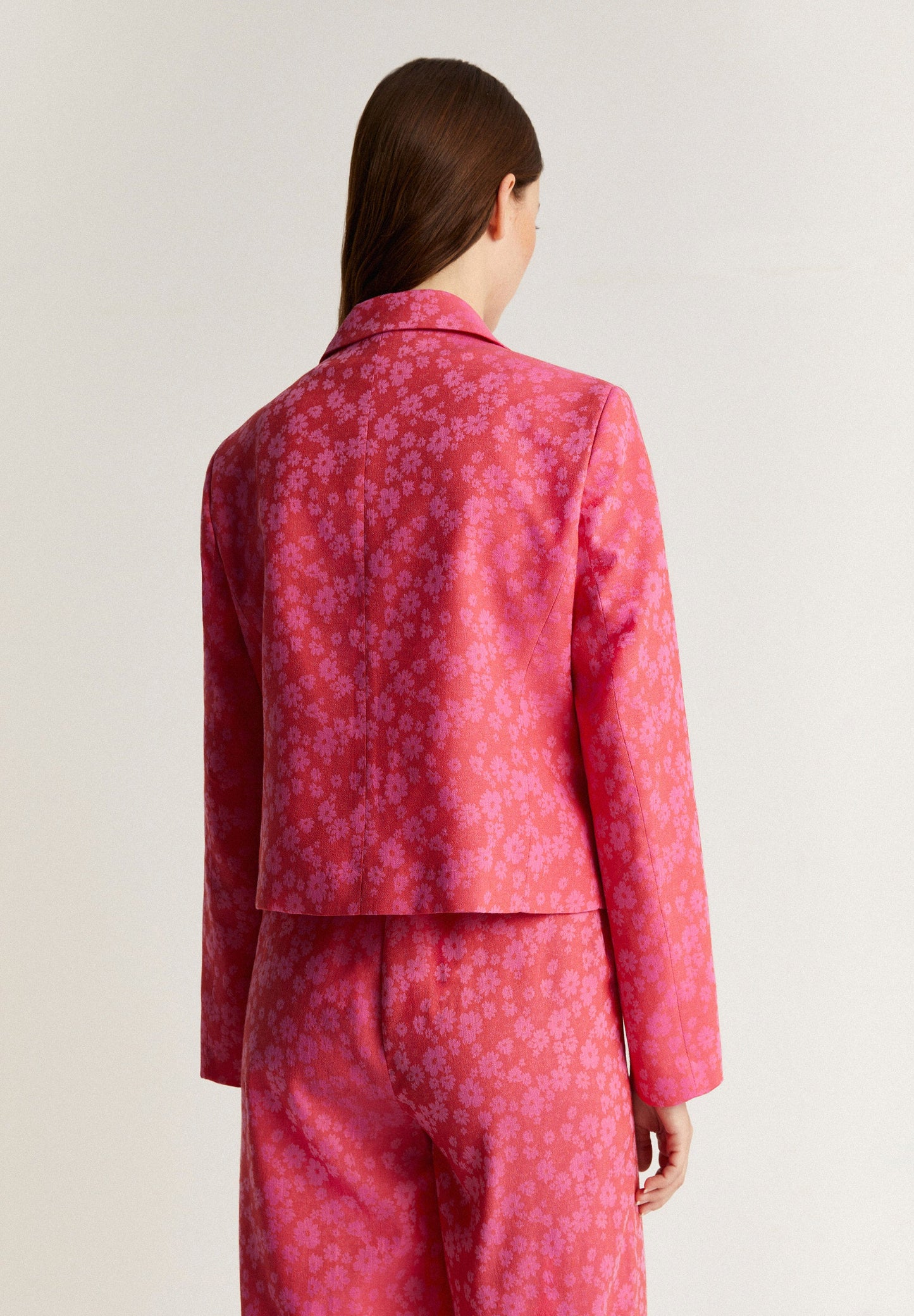 FLORAL JACQUARD BLAZER