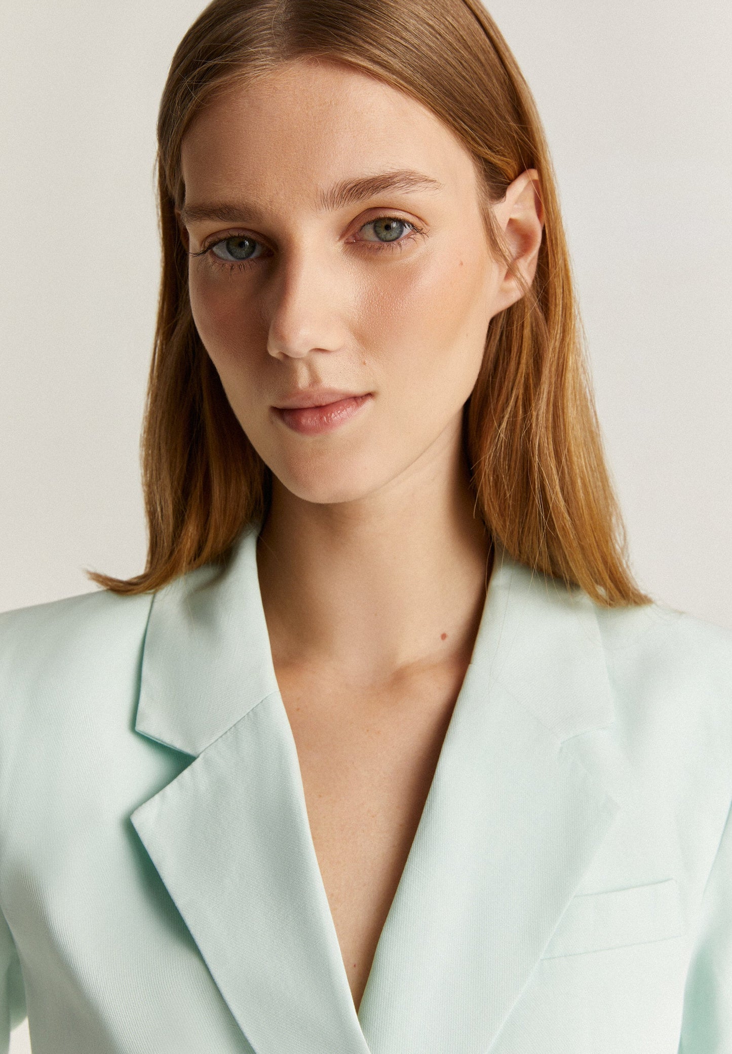 DOUBLE-BREASTED BLAZER WITH ZIP DETAIL