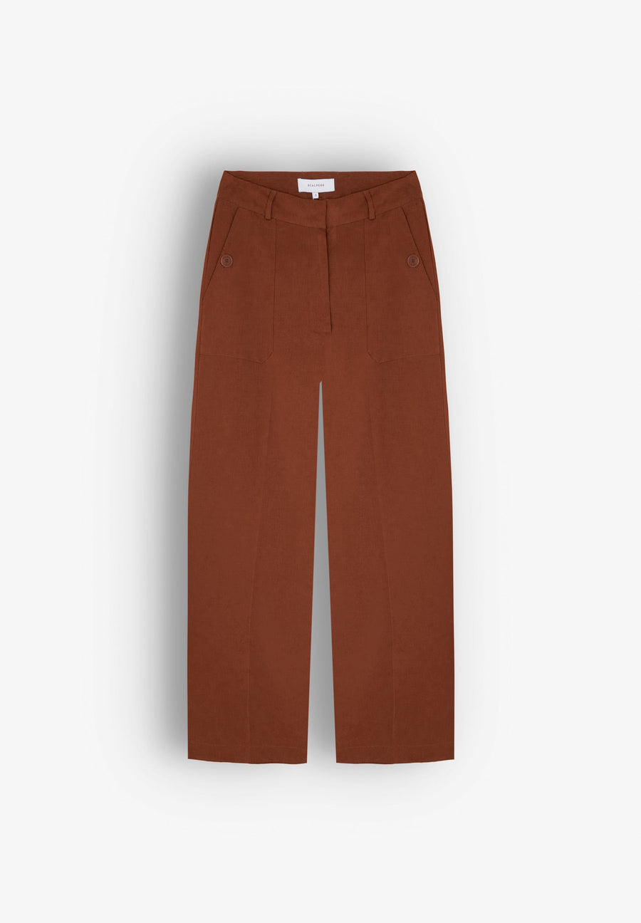 CULOTTE TROUSERS WITH BUTTONED POCKET