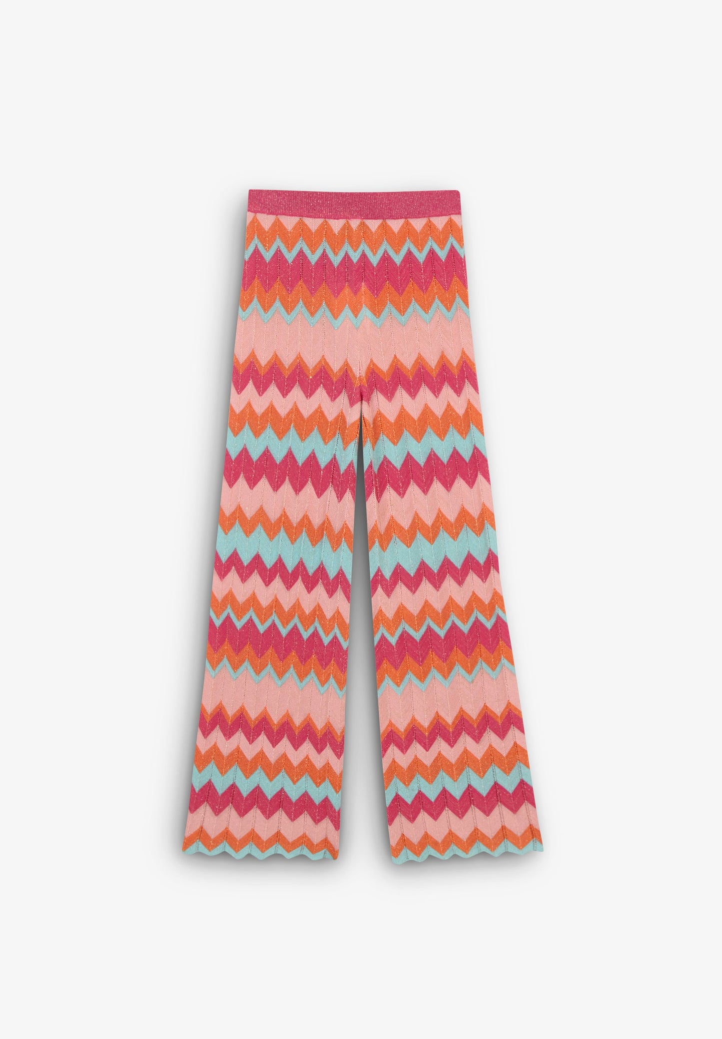 LUREX ZIGZAG KNIT TROUSERS