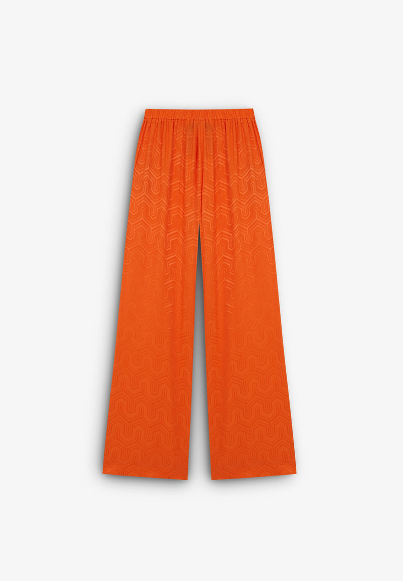FLOWING TROUSERS WITH GEOMETRIC DETAILS