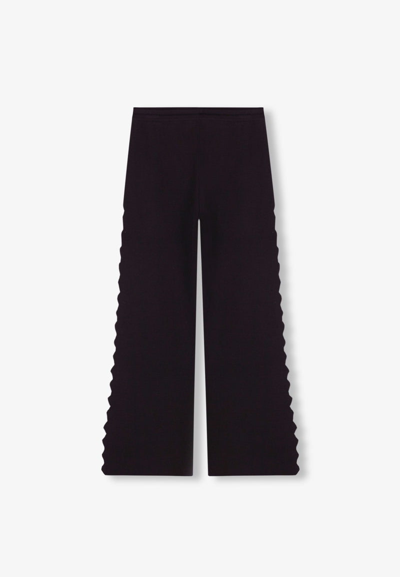 KNIT TROUSERS WITH SIDE OPENINGS