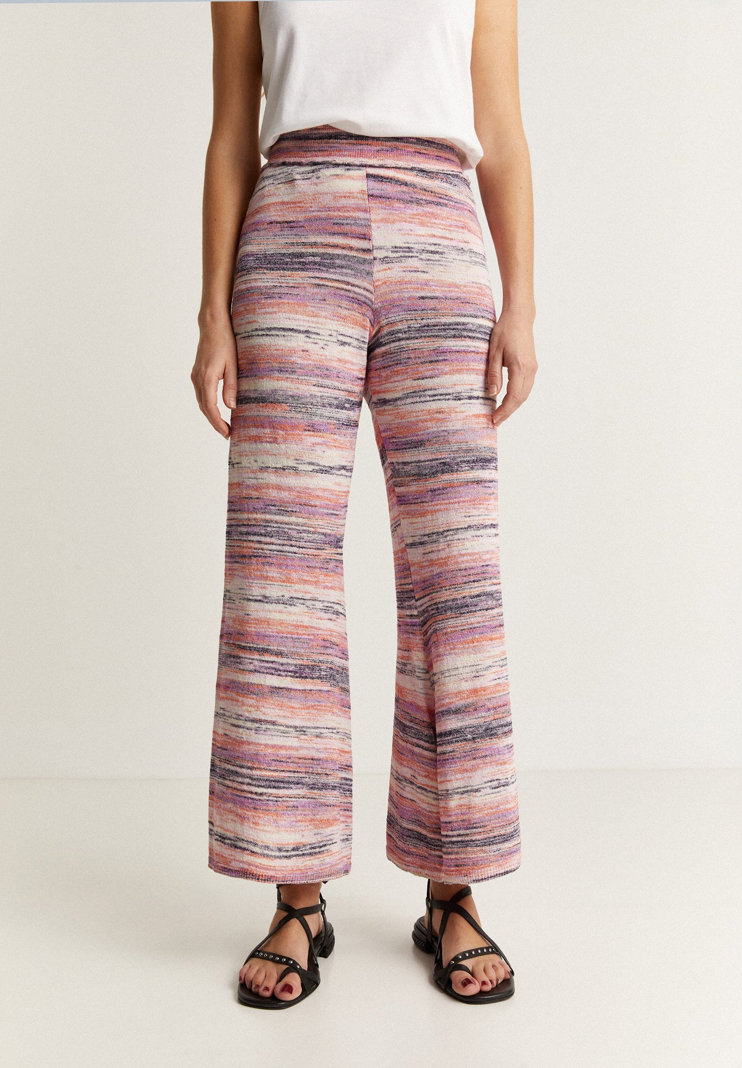 STRAIGHT KNIT TROUSERS